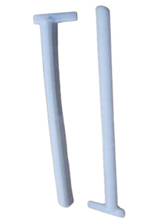 Ausam قضيب تثبيت خزان المرحاض المخفي المصنوع من البلاستيك | موصل قضيب دفع المرحاض لنظام التدفق | قضيب مقبض متين لإكسسوارات الحمام لرافعة خزان التدفق المخفي المثبت على الحائط (أبيض) - Image 1